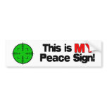 My Peace Sign Bumper Stickers