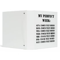 MY PERFECT WEEK: binders by cmmeiz MY PERFECT WEEK: binders