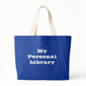 My Personal Library Tote bags