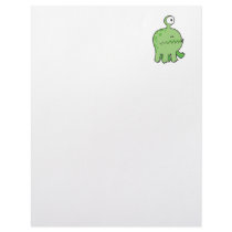 my pet cyclops monster green letterhead
