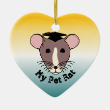 My Pet Rat (Graduate) Christmas Ornament