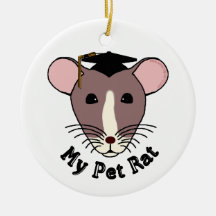 My Pet Rat (Graduate) Christmas Tree Ornament