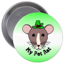 My Pet Rat (Irish) Button
