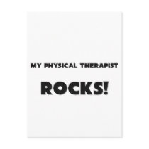 MY Physical Therapist ROCKS! postcards