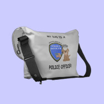 My Police Dad messenger bags