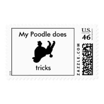 My Poodle does tricks postage by Blueglass74 My Poodle does tricks postage