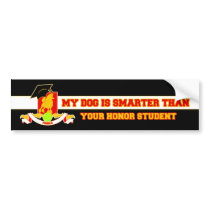 My Poodle Is Smarter Bumper Stickers