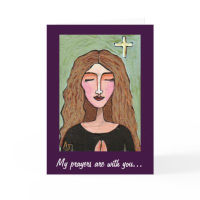 My prayers are with you... - card by folkartblonde