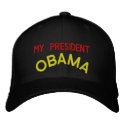 MY PRESIDENT, OBAMA embroidered hats by oceans MY PRESIDENT, OBAMA embroidered hats