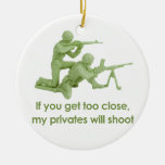 MY PRIVATES WILL SHOOT CHRISTMAS TREE ORNAMENT