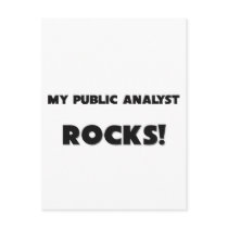 MY Public Analyst ROCKS! postcards