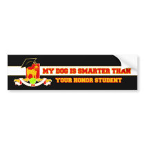 My Pug Is Smarter Bumper Stickers