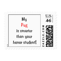 My Pug is smarter... Stamp