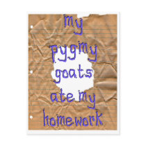 My Pygmy Goats Ate My Homework postcards