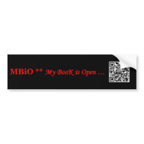 My QR Code Kaywa Dan Bizet Bannière MBiO Bumper Sticker