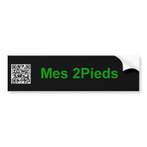 My QR Code Kaywa Dan Bizet Bannière Mes2Pieds Bumper Stickers