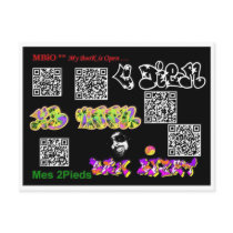My QR Code Kaywa Dan Bizet Postcard