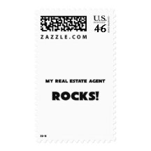 MY Real Estate Agent ROCKS! Postage Stamps