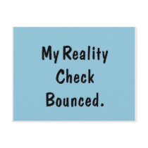 My reality check bounced postcards by Tamathaa My reality check bounced postcards