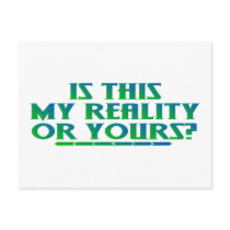 My Reality postcards by nakedzealot My Reality postcards