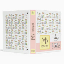 My Recipe book Vinyl Binder