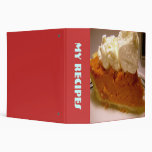 My Recipes - Brandied Sweet Potato Pie 3 Ring Binders