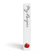 My Recipes Red Apple Cook Book Binder