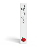 My Recipes Red Apple Cook Book Binder