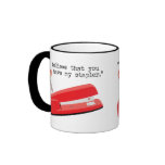 My Red Stapler Mugs