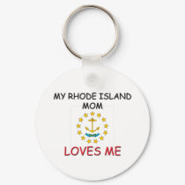 My Rhode Island Mom Loves Me keychains