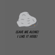 My rock, Leave me alone!I like it here! t-shirts