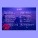 My Rose Poster by Joseph James (Hartmann) posters