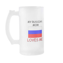 My Russian Mom Loves Me mugs
