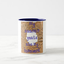 My Saanen Goats Ate My Homework Coffee Mugs