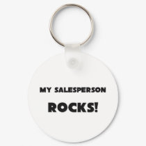MY Salesperson ROCKS! keychains by professions MY Salesperson ROCKS! keychains