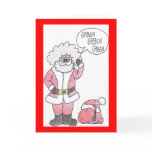 my santa christmas card