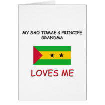 My Sao Tomae & Principe Grandma Loves Me Cards