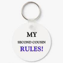 My Second Cousin Rules keychains by familytshirts My Second Cousin Rules keychains