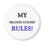 My Second Cousin Rules Magnets