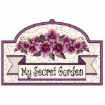 "My Secret Garden" - Decorative Sign - 09 Photo Cutouts