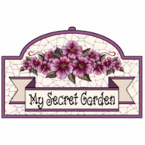 "My Secret Garden" - Decorative Sign - 09 photo sculptures