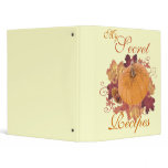 My Secret Recipes halloween cooking book binders