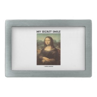 My Secret Smile (da Vinci's Mona Lisa) Belt Buckles