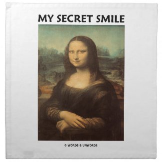 My Secret Smile (da Vinci's Mona Lisa) Napkin
