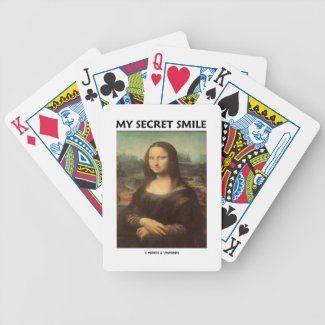 My Secret Smile (da Vinci's Mona Lisa) Bicycle Playing Cards