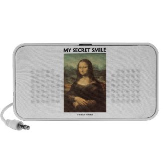 My Secret Smile (da Vinci's Mona Lisa) Laptop Speakers