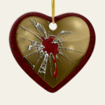 My Shattered Heart Christmas Ornament