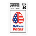 My Sheep Votes USA Stamp