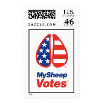 My Sheep Votes USA Stamp