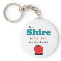 My Shire is All That! Funny Horse Keychains